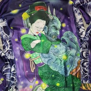 Murkatsu Long sleeve rashguard and purple short sleeve rashguard